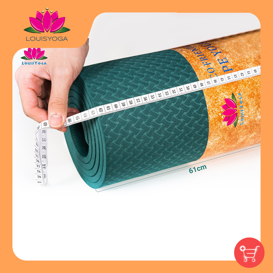 Thảm tập yoga gym định tuyến 8mm chất liệu TPT an toàn khi sử dụng dộ bám cao