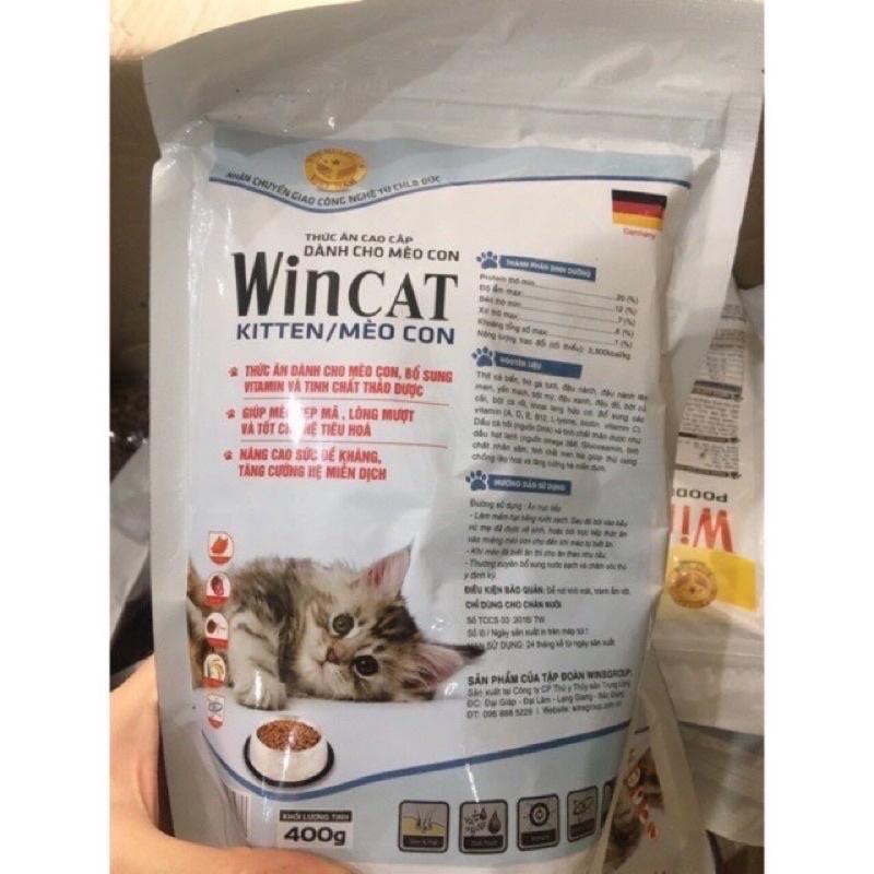 Wincat mèo con 400g dành cho tất cả các giống mèo
