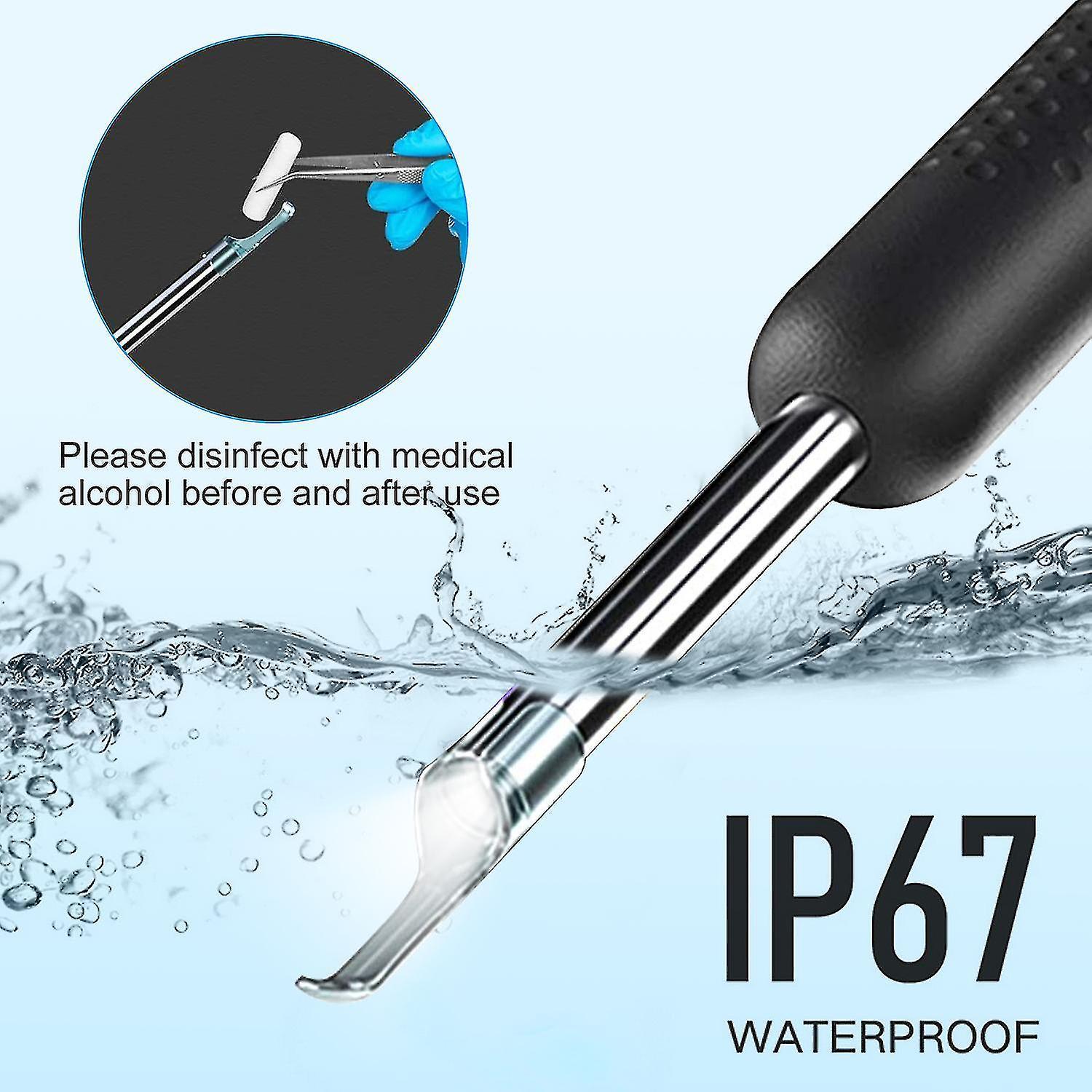 Dụng cụ lấy ráy tai Smart Visual Gậy tai Nội soi Độ chính xác cao Earpick Camera Mini Máy soi tai Healt