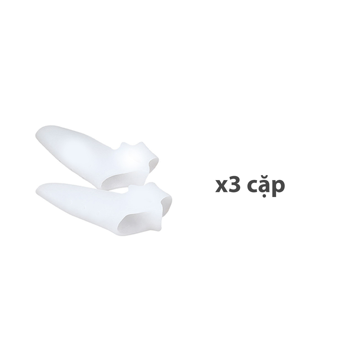 Combo 3 Cặp nẹp silicone tách ngón, bảo vệ đinh hình ngón chân cái - Buybox - BBPK281