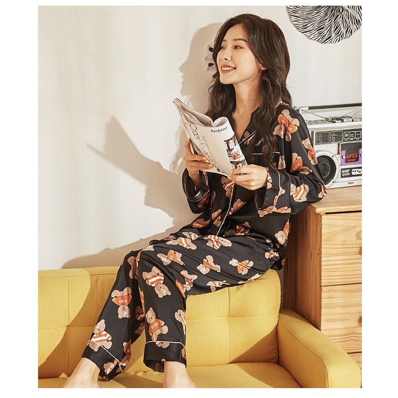 Bộ Đồ Mặc Nhà ️Đồ Ngủ Pijama Lụa Cao Cấp Siêu Mát Mềm Mịn - ELSA