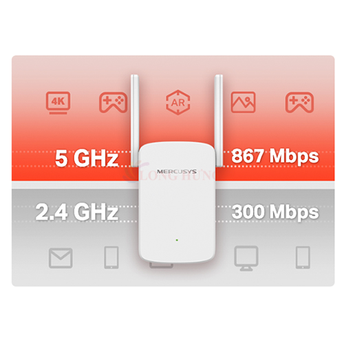 Bộ mở rộng sóng Wifi Mercusys dành cho AC1200 Range Extender ME30 - Hàng chính hãng