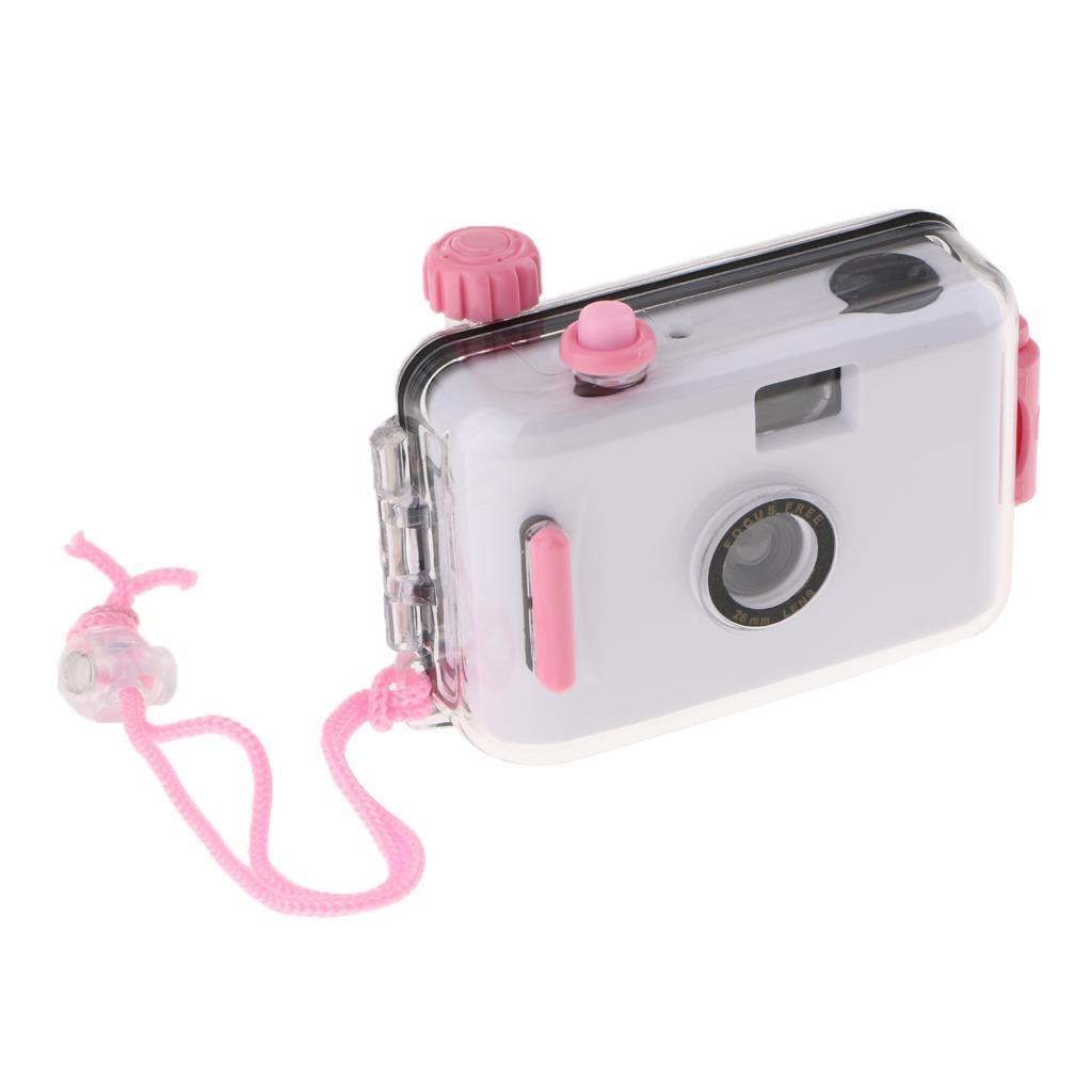 16FT Waterproof 35mm Film Camera with Case for Scuba Diving Snorkeling White