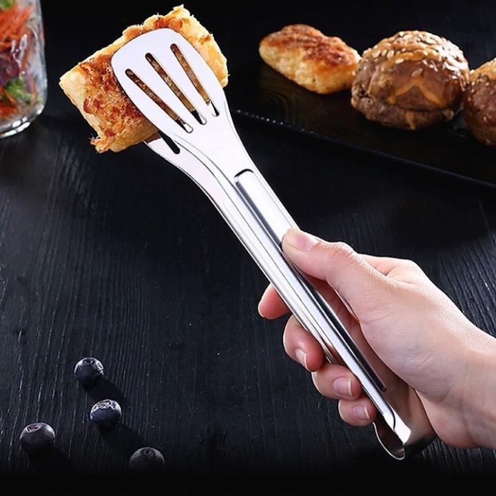 Kẹp Gắp Thực Phẩm Inox Cao Cấp 28cm  - Kẹp Đa Năng Nướng Thịt/ Gắp Bánh Mì/ Rau Củ Nóng Lạnh Tiện Dụng