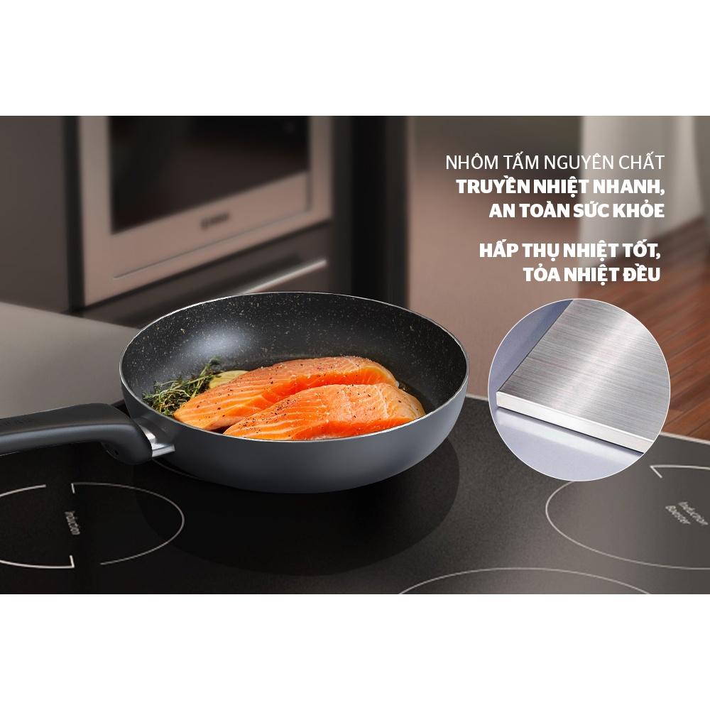 Chảo chống dính Sunhouse CT24 PLUS, Đường kính 24cm, Dùng được bếp gas và bếp hồng ngoại, Không dùng được bếp từ, Hàng chính hãng