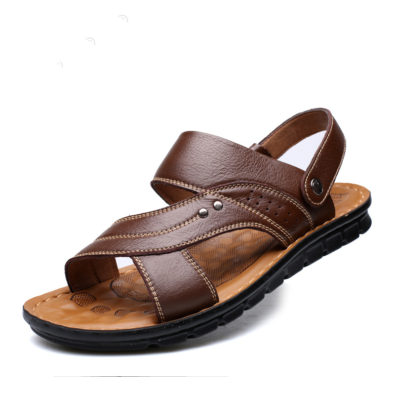 Giày Sandal phong cách thời trang  Nhật Bản đế mềm chất liệu da bò thật phù hợp với các mùa trong năm mã 12129