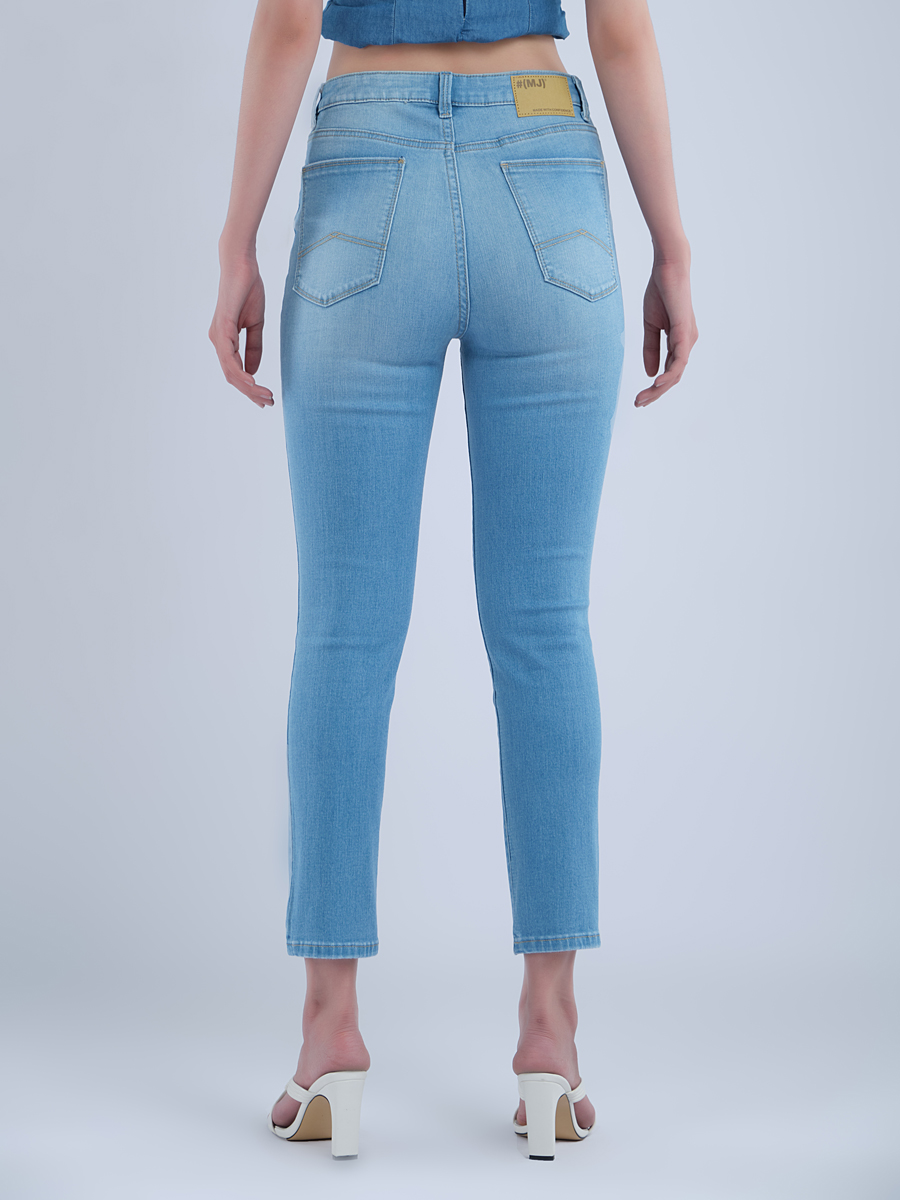 Quần nữ dài jeans 26&quot;1/2 rách gối WJF0202