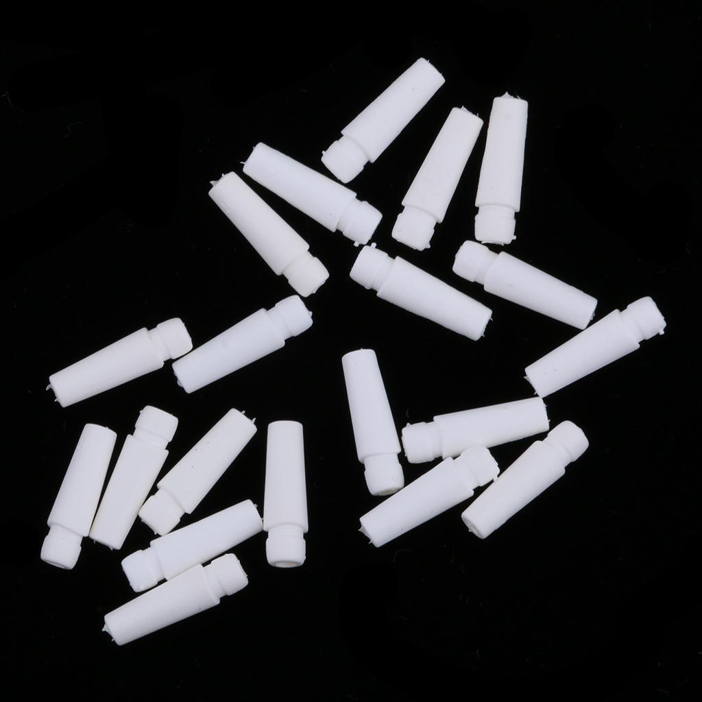 Headphone Tail Tube Buttom Cover for 3.2-3.5mm Earphone Shell  White