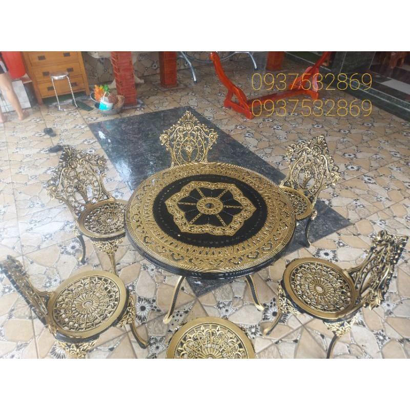 Bàn ghế sân vân vườn nhôm đúc cao cấp
