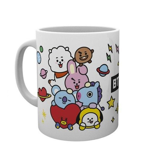 Cốc BT21 BTS nhiều màu ngộ nghĩnh