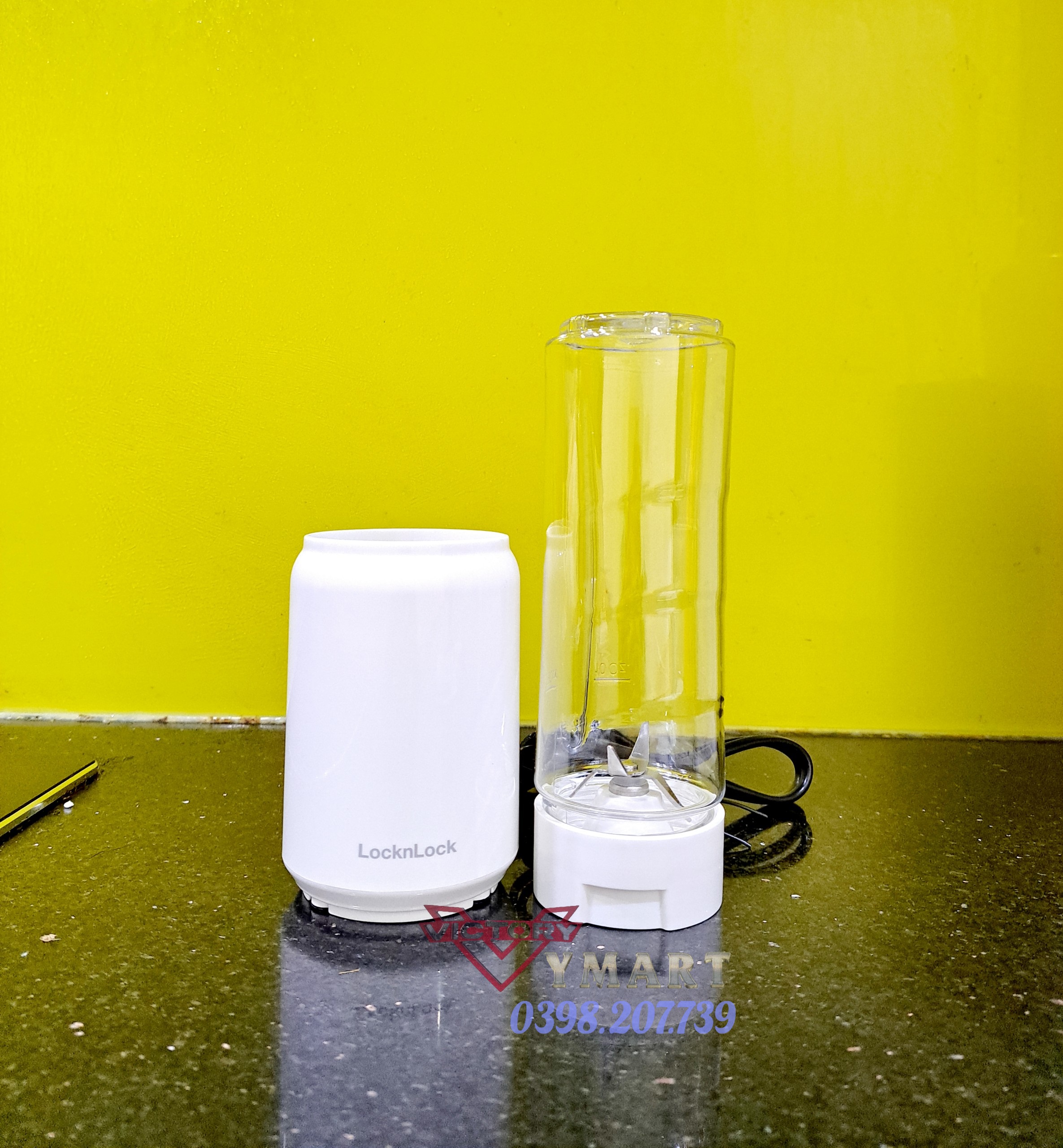Máy Xay Sinh Tố Mini Blender Locknlock EJM433WHT (Model 2024), 220-240 V, 50/60 Hz, 150 W, 280 ml - Hàng Chính Hãng