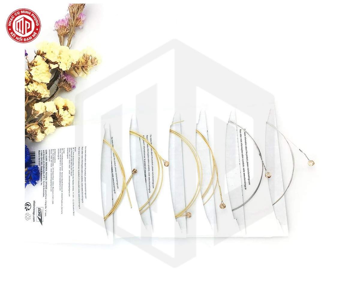 Bộ dây đàn Guitar Acoustic - Elixir 11052 - 80/20 Bronze, Nanoweb, 12 53 Light - Hàng chính hãng