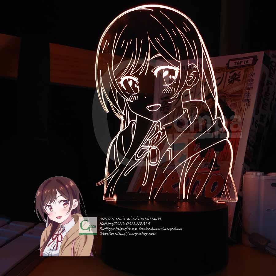 Đèn Ngủ Anime Kanojo Okarishimasu Chizuru Ichinose Type 01 AKOS0101 16 màu tùy chỉnh