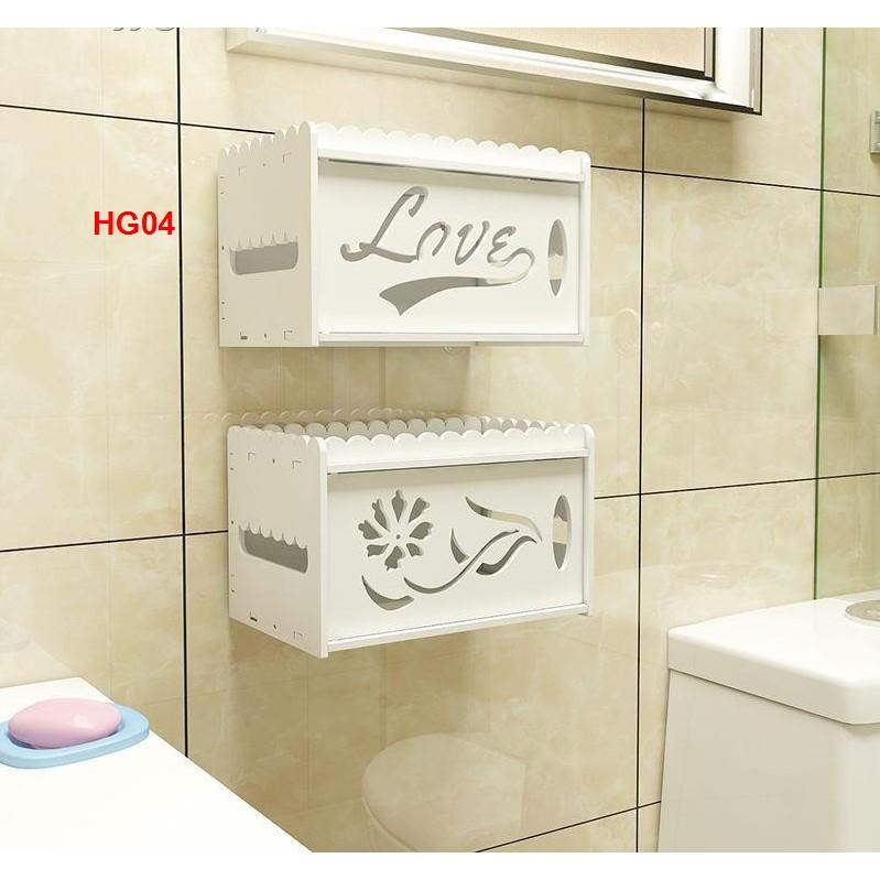 Hộp Đựng Khăn Giấy Dán Tường Tiện Dụng-Tủ Kệ Lắp Ráp