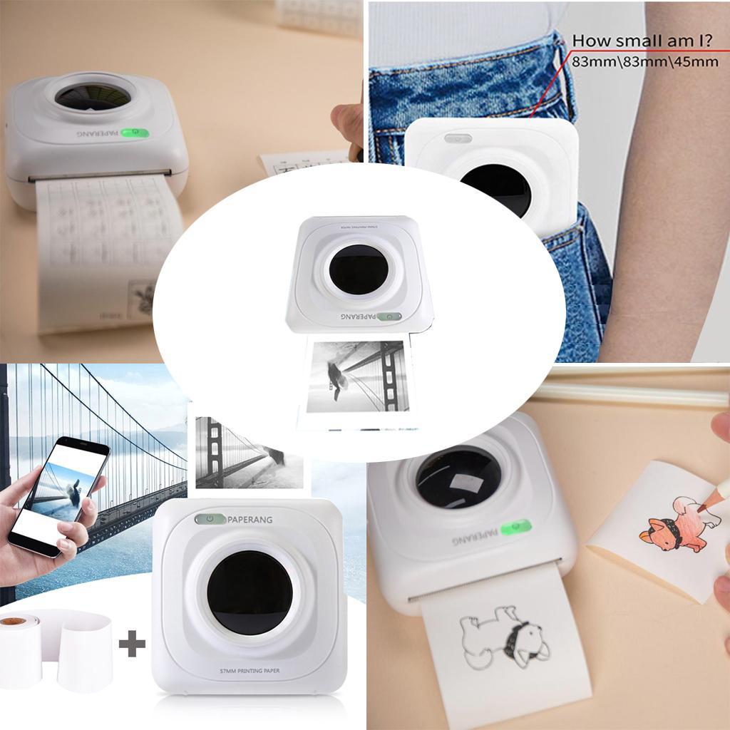 Wireless Photo Label with 4 Roll Thermal Paper Scanning  StyleK
