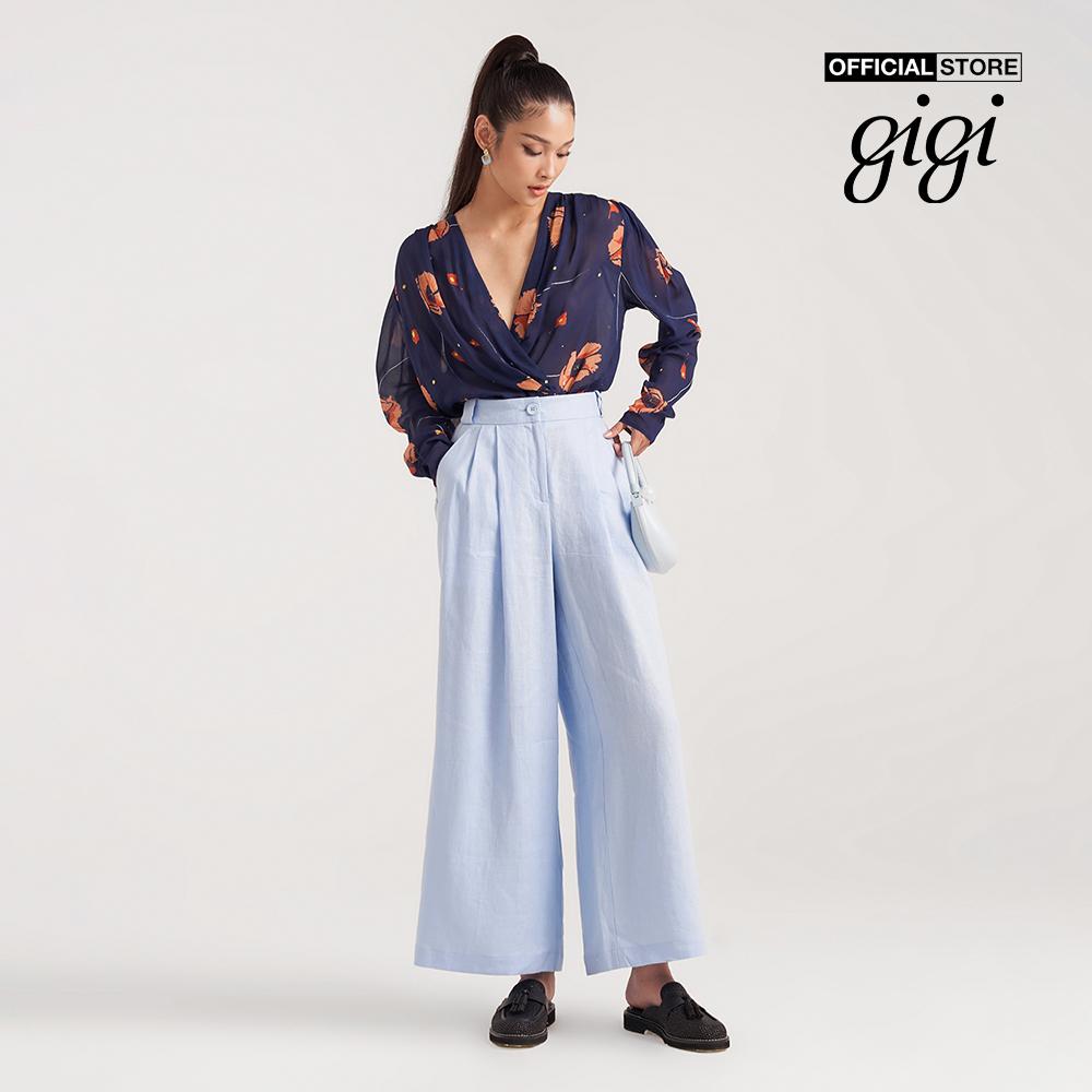 GIGI - Quần culottes nữ xếp li thời trang G3202P222310