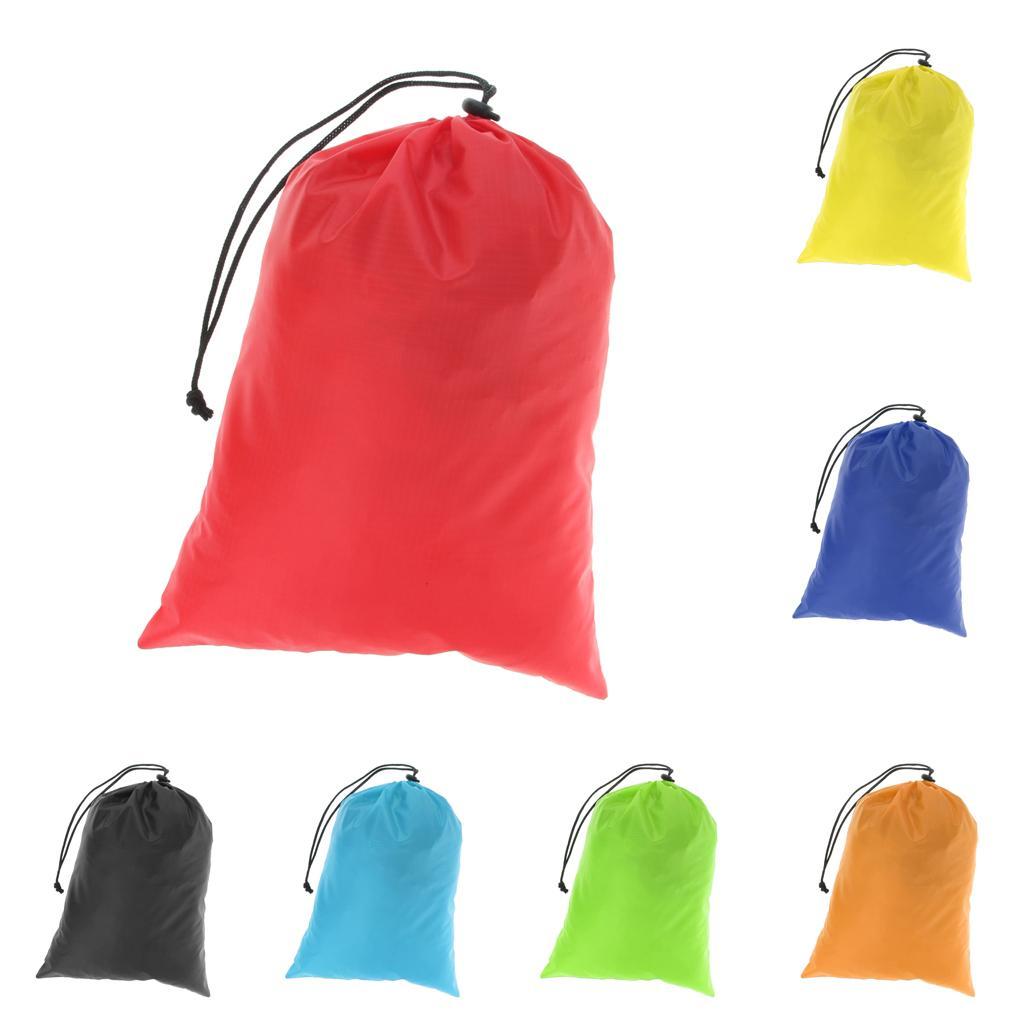 2 PiecesWaterproof Drawstring Storage Bag Stuff Bag for Clothes Shoes Red