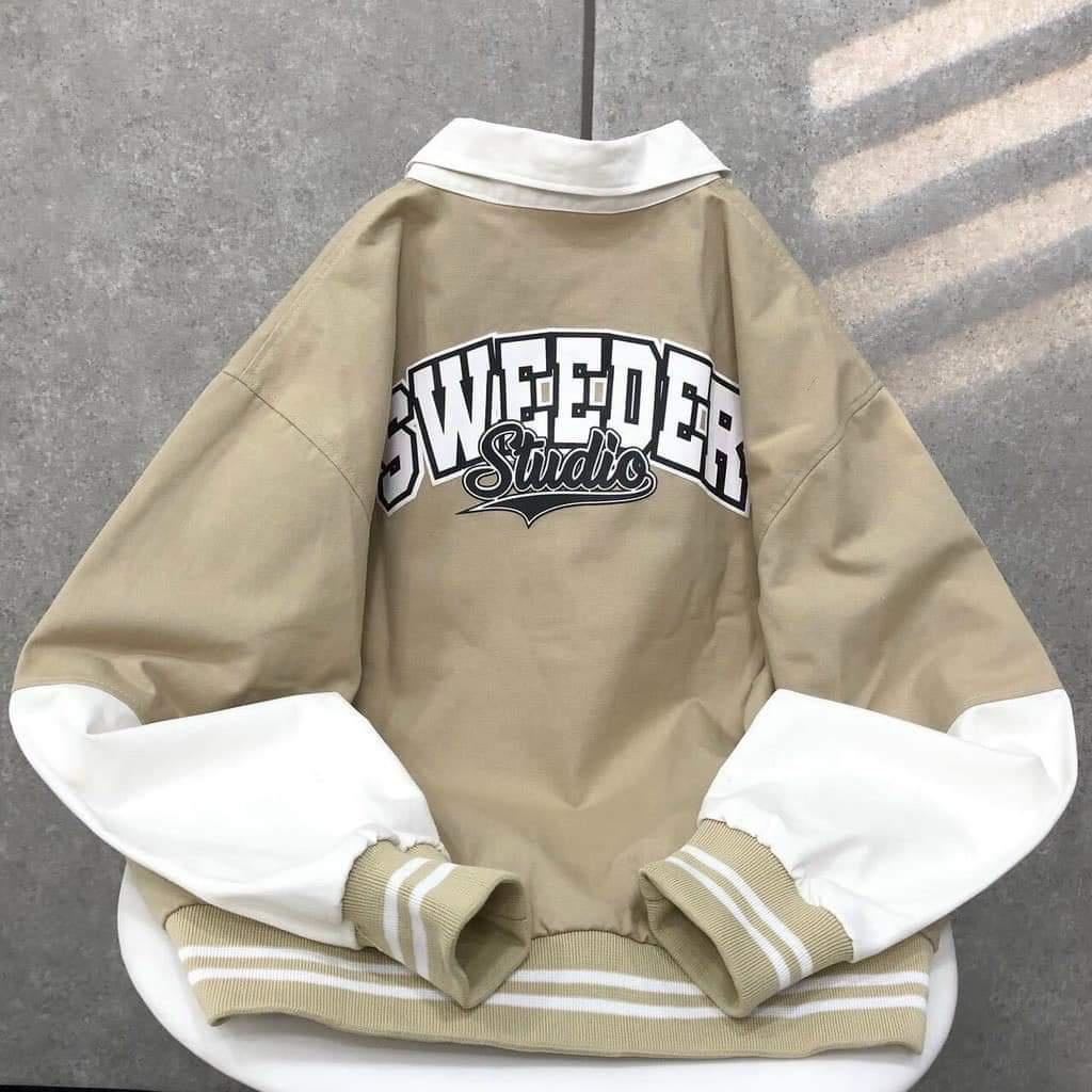 Áo Khoác Gió ,Áo Bomber Gió In Chữ SWEEDER Fhom Rộng Unisex