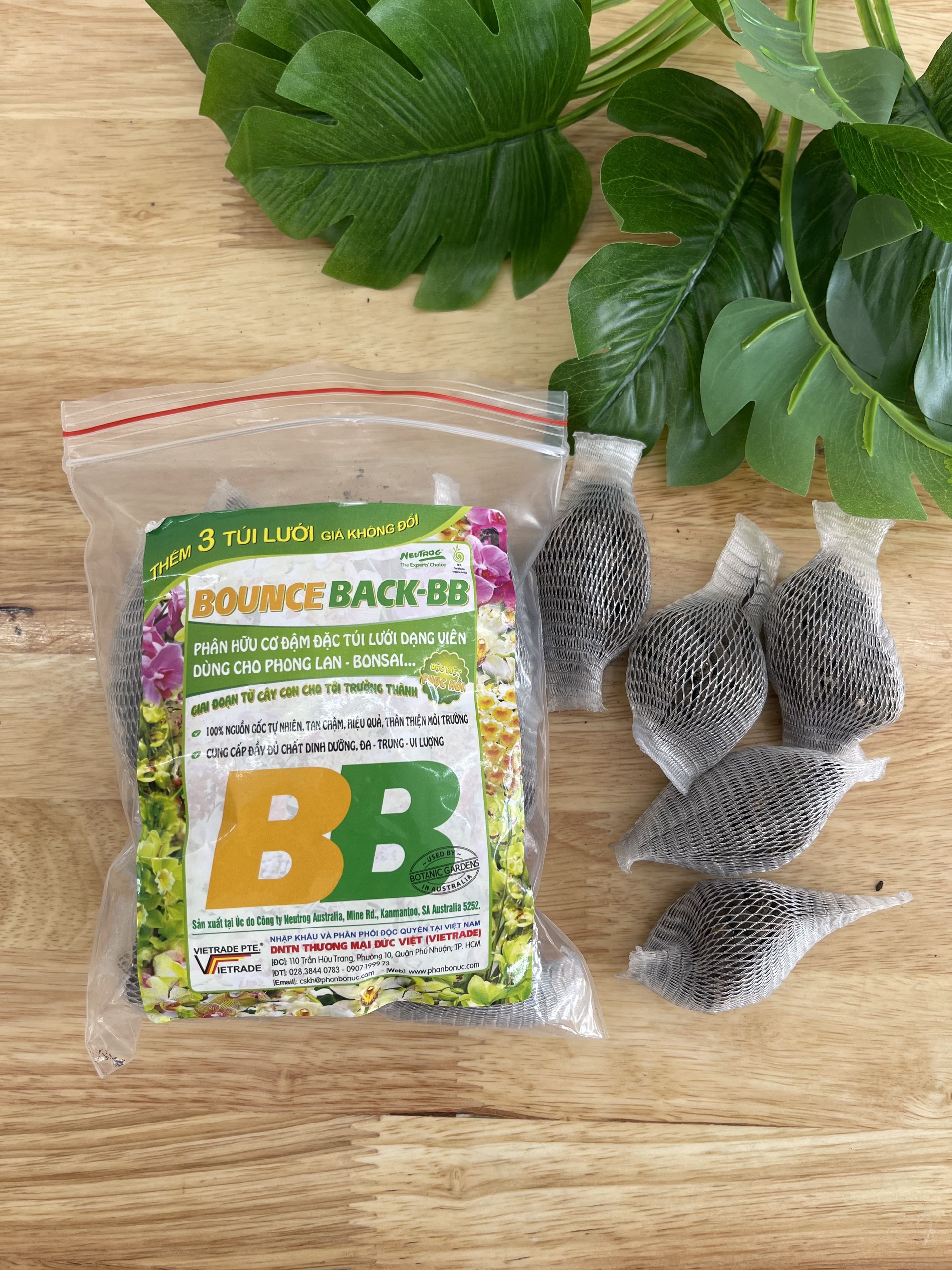 Phân Hữu Cơ Bounce Back Túi Lọc gói 200gram 18 túi