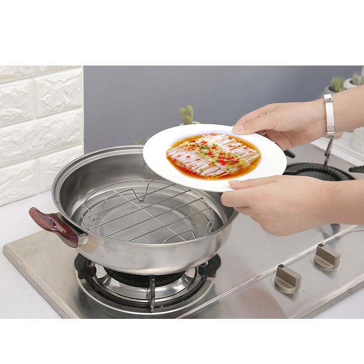 Vỉ hấp inox 4 bốn chân đa năng tiện lợi