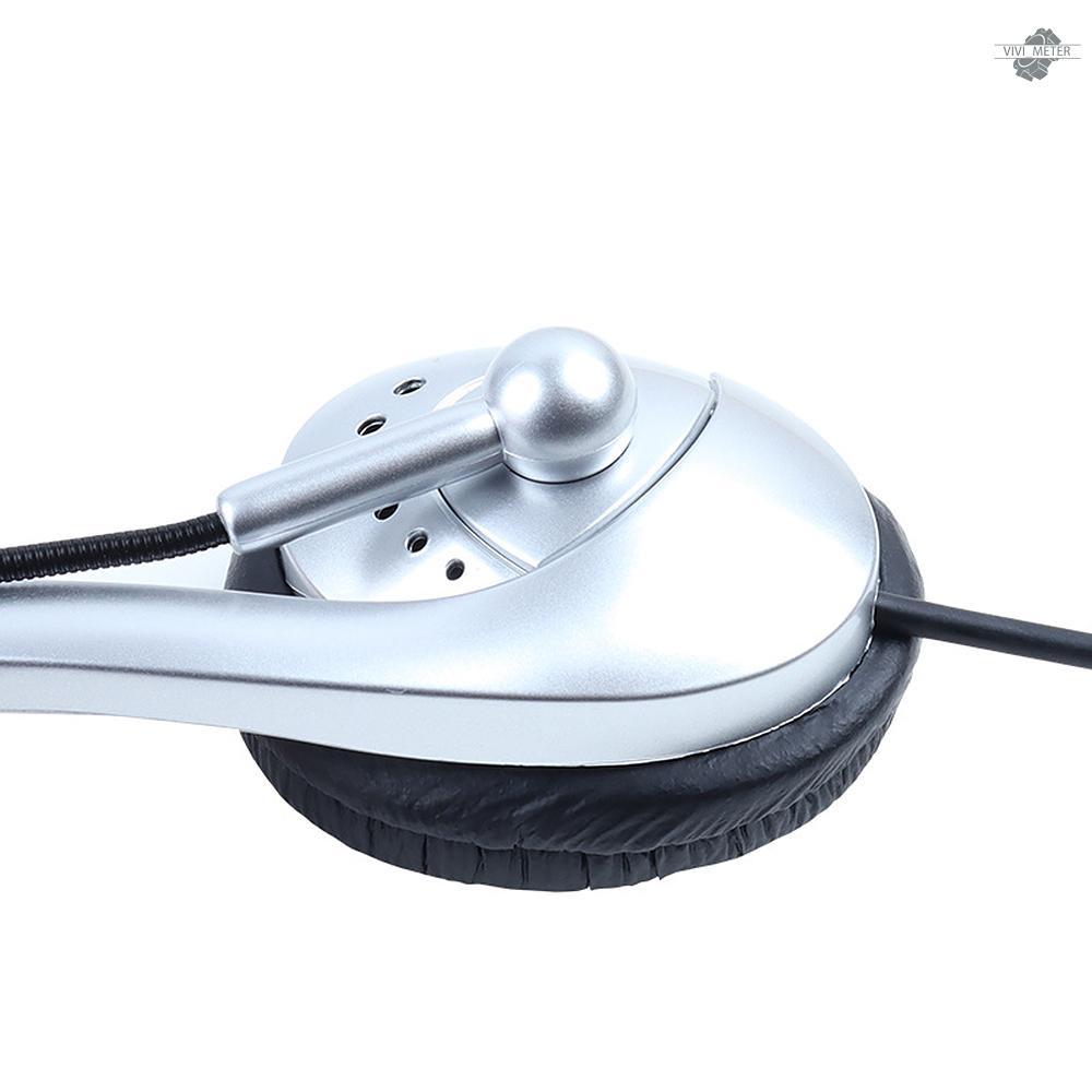 Communication Headset Noise - cancelling Hearing Protection Clear Call Light & Convenient Adjustable Ear Plate 3.5MM Connector