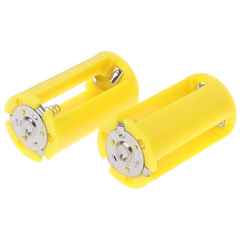 2 Chiếc 3 AA Đến D Kích Thước Pin Adapter Chuyển Đổi Switcher Hộp Nhựa