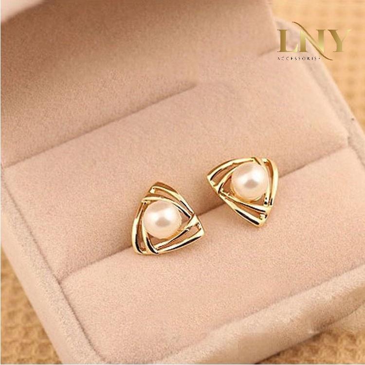 Bông Tai Khuyên Tai Ngọc Trai Nhân Tạo Sang Trọng
