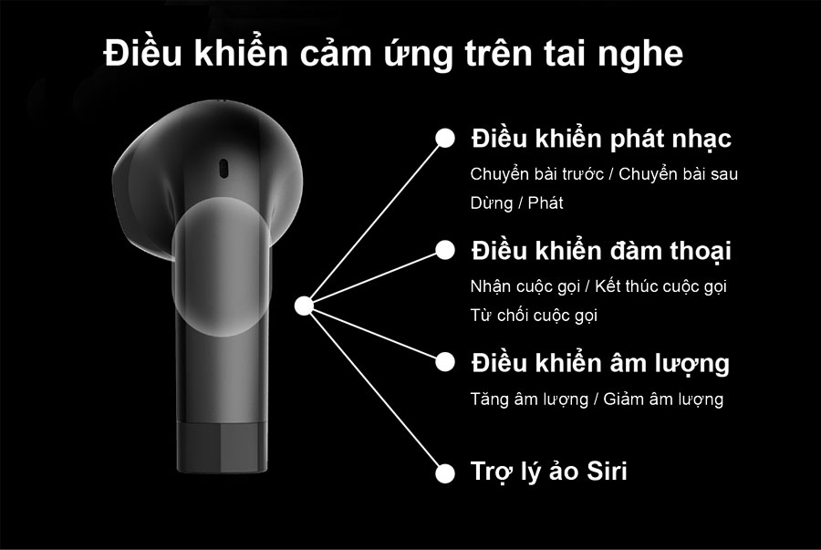 Tai nghe không dây myALO X-One: tai nghe Bluetooth 5.3; chống nước chống mồ hôi; pin 23H; điều khiển cảm ứng, thiết kế công thái học