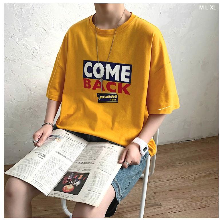 Áo Thun Tay Lỡ Unisex Form Rộng COME BACK Ulzzang