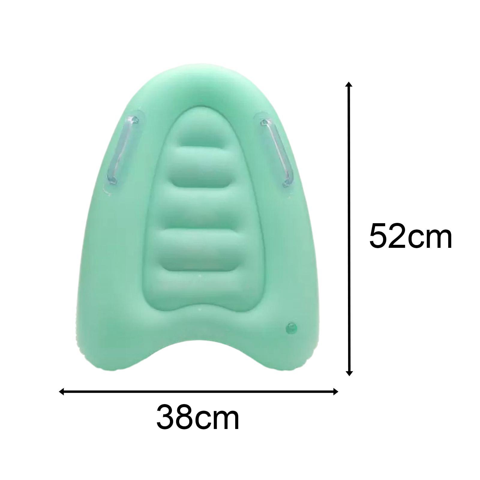 Surf Body Board Portable Float with Handles Inflatable Surfboard