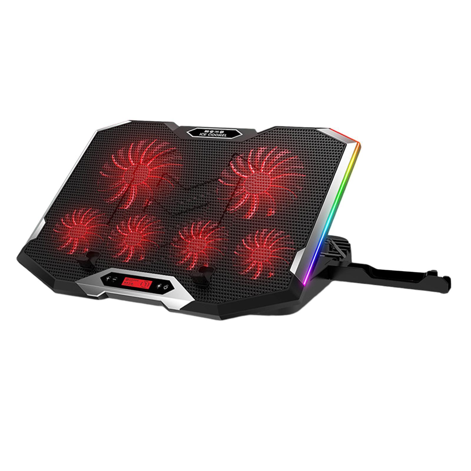 Gaming RGB Laptop Cooler Stand Cooling Pad for 12 to 18" Notebook