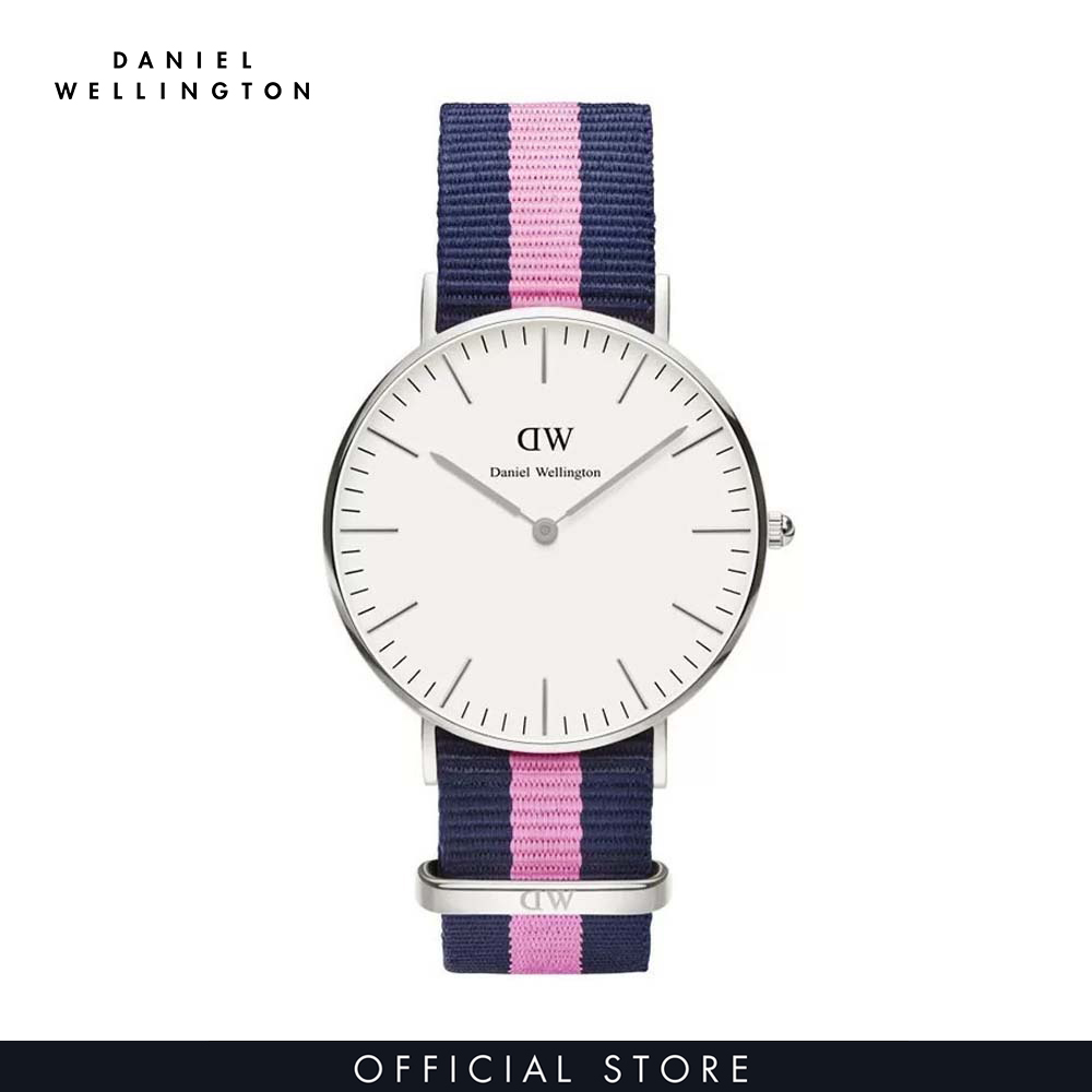 Combo Gift Nữ Daniel Wellington Đồng hồ Classic Winchester  DW00100049 + Dây vải nato đồng hồ Classic DW00200212