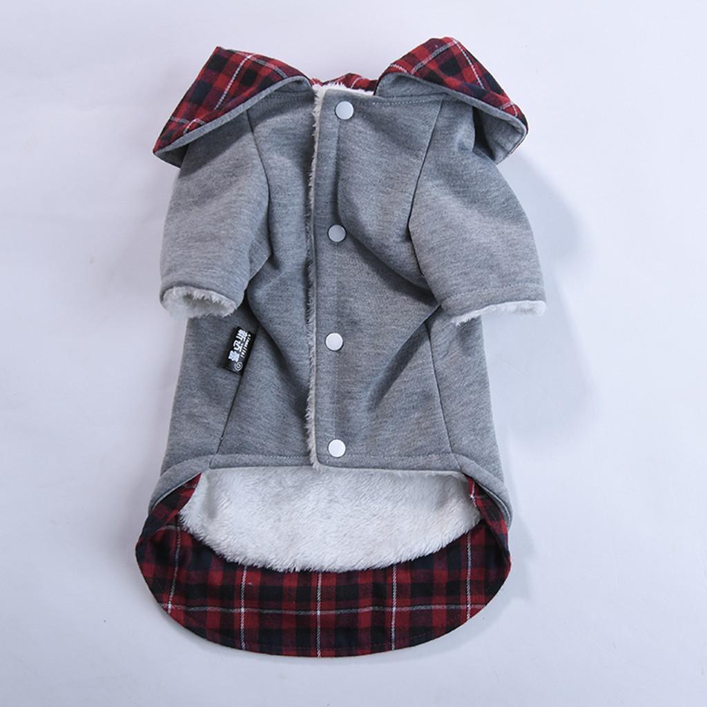 Dog Autumn Winter Warm Cotton Coat For Small Medium Dogs Puppies