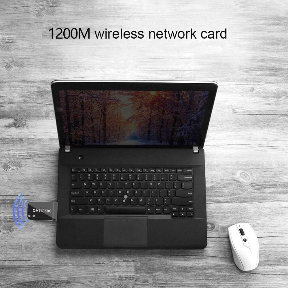 Dual Band 1200Mbps USB Realtek RTL8812BU Wireless AC1200 Wlan USB Wifi Lan Adapter Dongle 802.11ac For Laptop Desktop