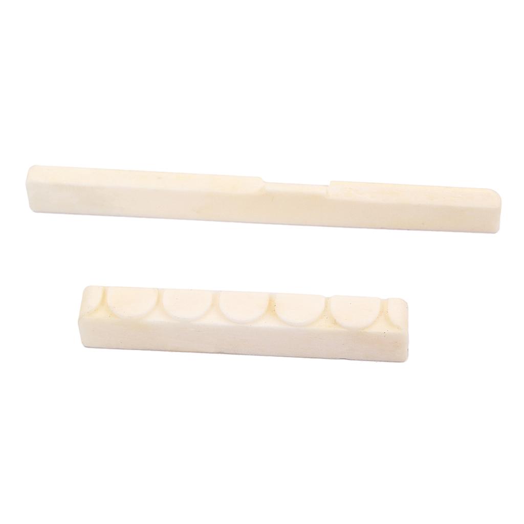 6 String Guitar Bone Bridge Saddle&Nut for Classical Guitar Replacement Parts