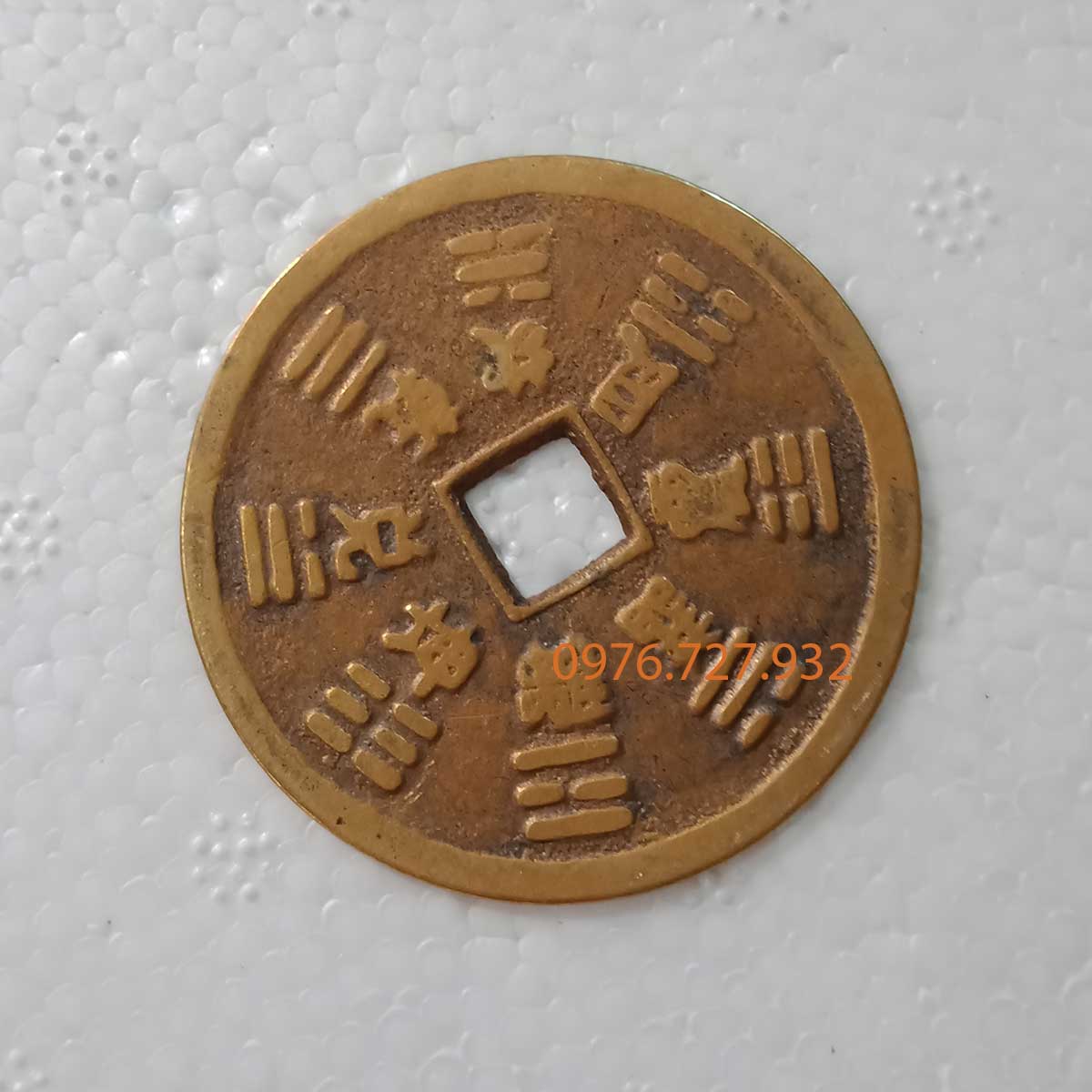 Tiền xu 12 con giáp bằng đồng, tiền xu phong thủy, tiền xu thái tuế, vật phẩm phong thủy