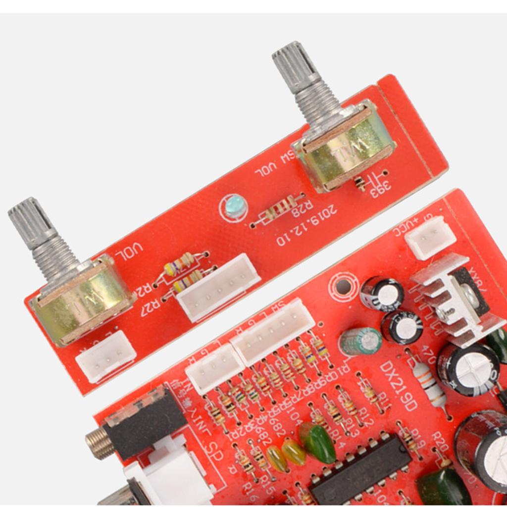 1 Pieces 7377PRO Mini DC 12V 2.1 Channel Subwoofer Audio Amplifier 38W Board