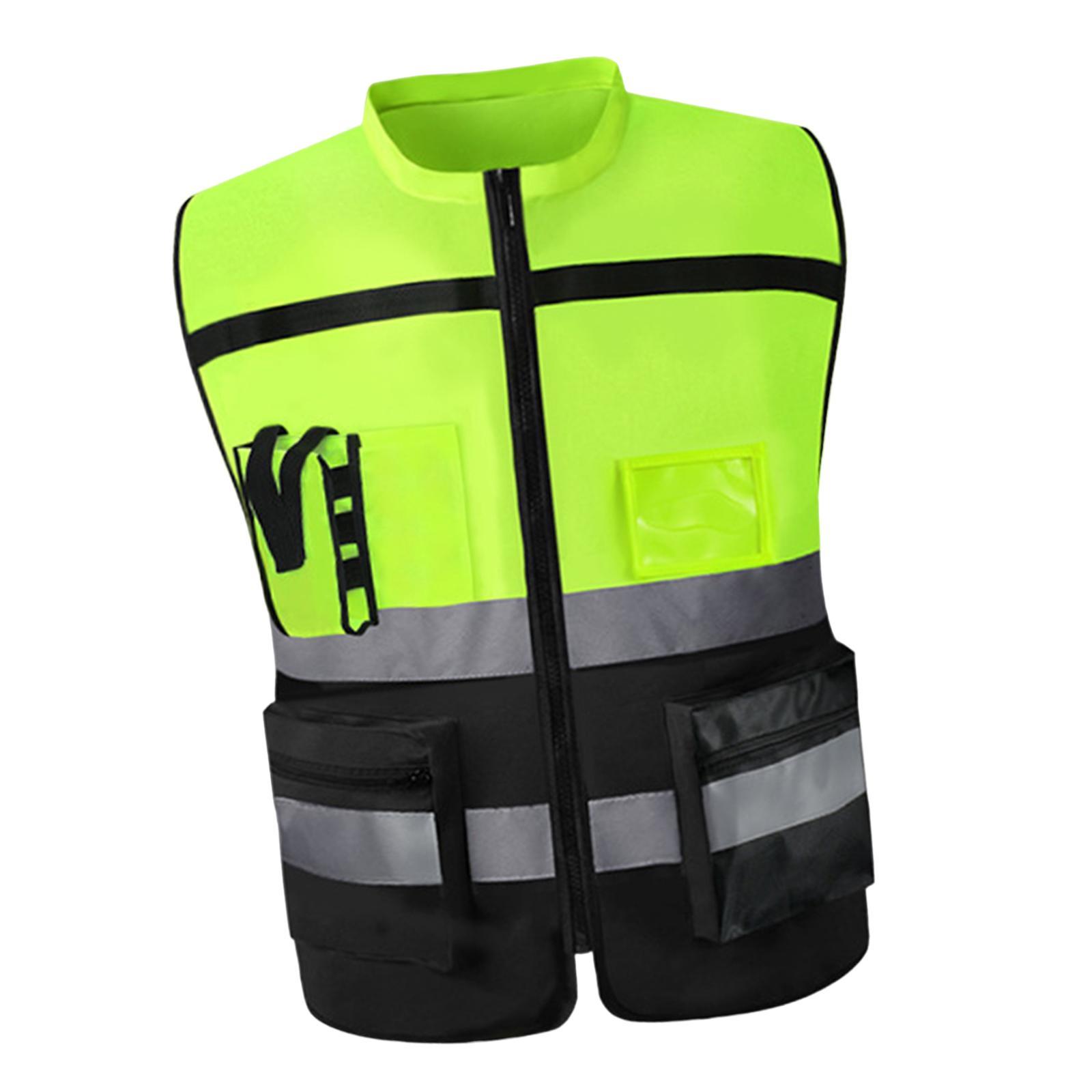 High Visibility Vest Breathable Work Road Lightweight Safety Reflective Vest