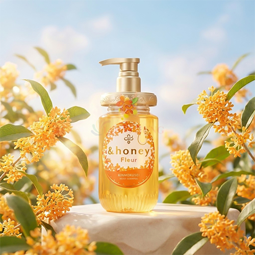 Dầu gội dưỡng ẩm hương hoa &amp;Honey Fleur Kinmokusei Moist Shampoo (450ml) - Hàng chính hãng