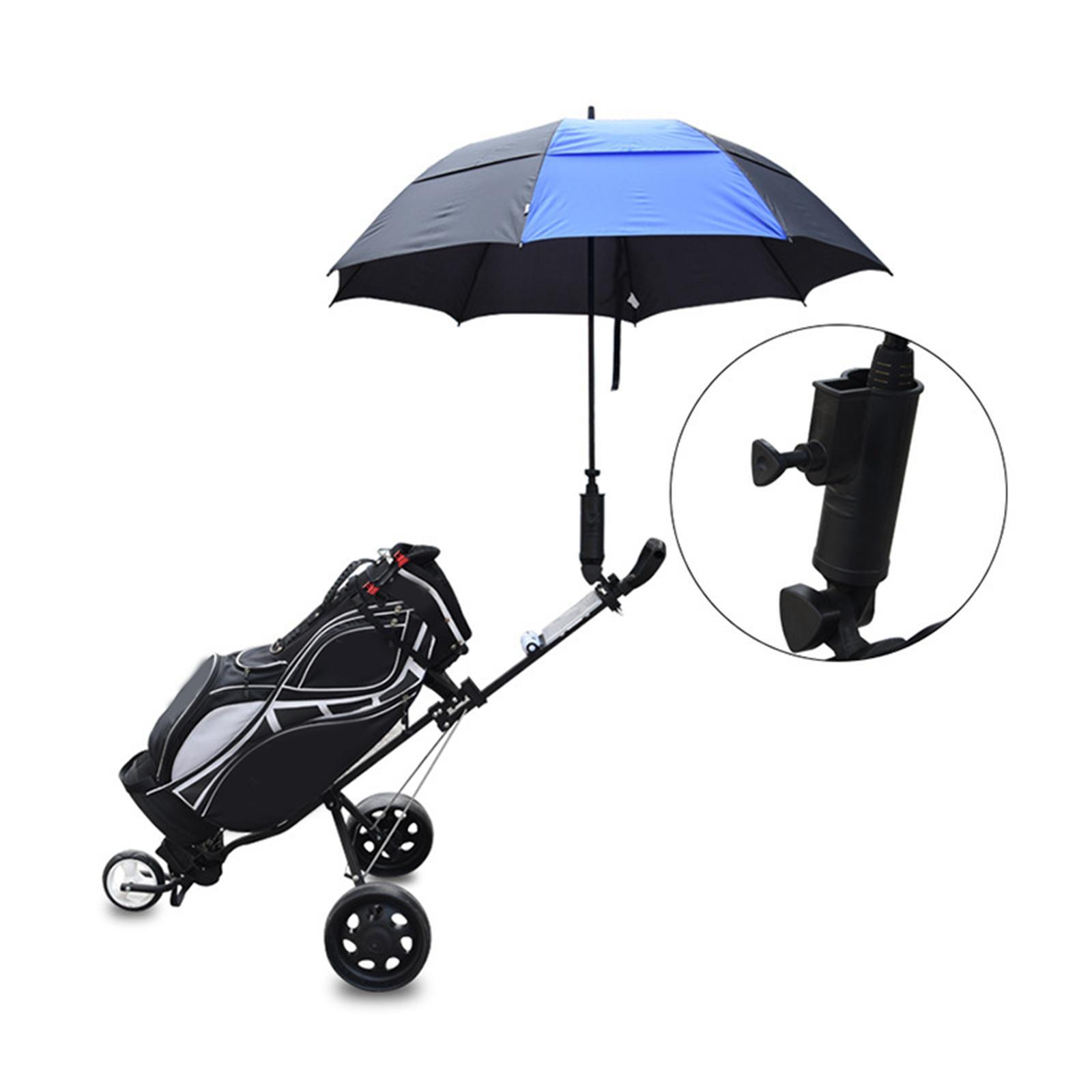 Golf Push Cart Umbrella Holder Mount, Golf Umbrella Holder, Practical Golf Accessory Waterproof Umbrella Clip