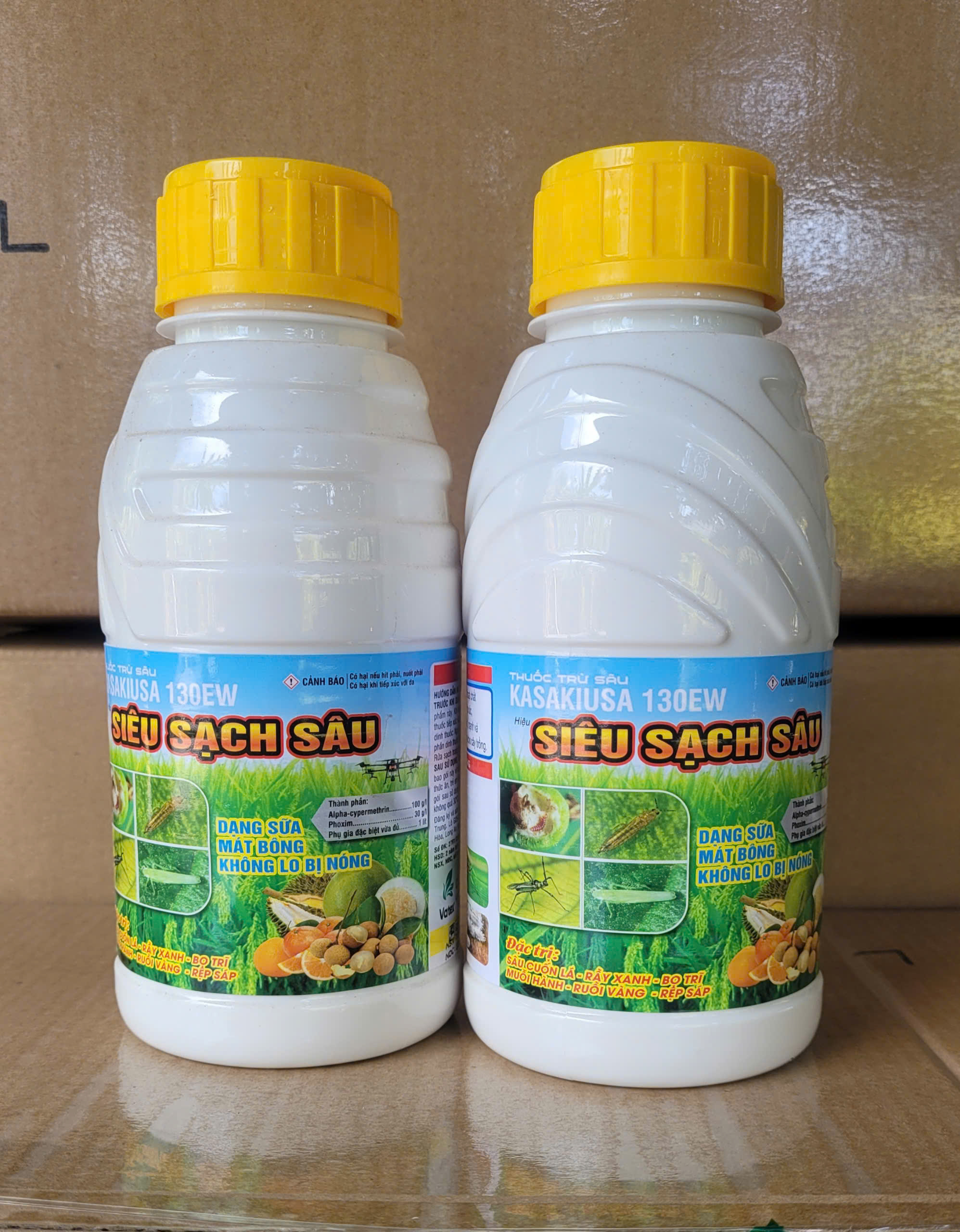Thuốc trừ sâu, rầy, ruồi vàng, rệp sáp hiệu SIÊU SẠCH SÂU dạng sữa mát bông chai 450ml