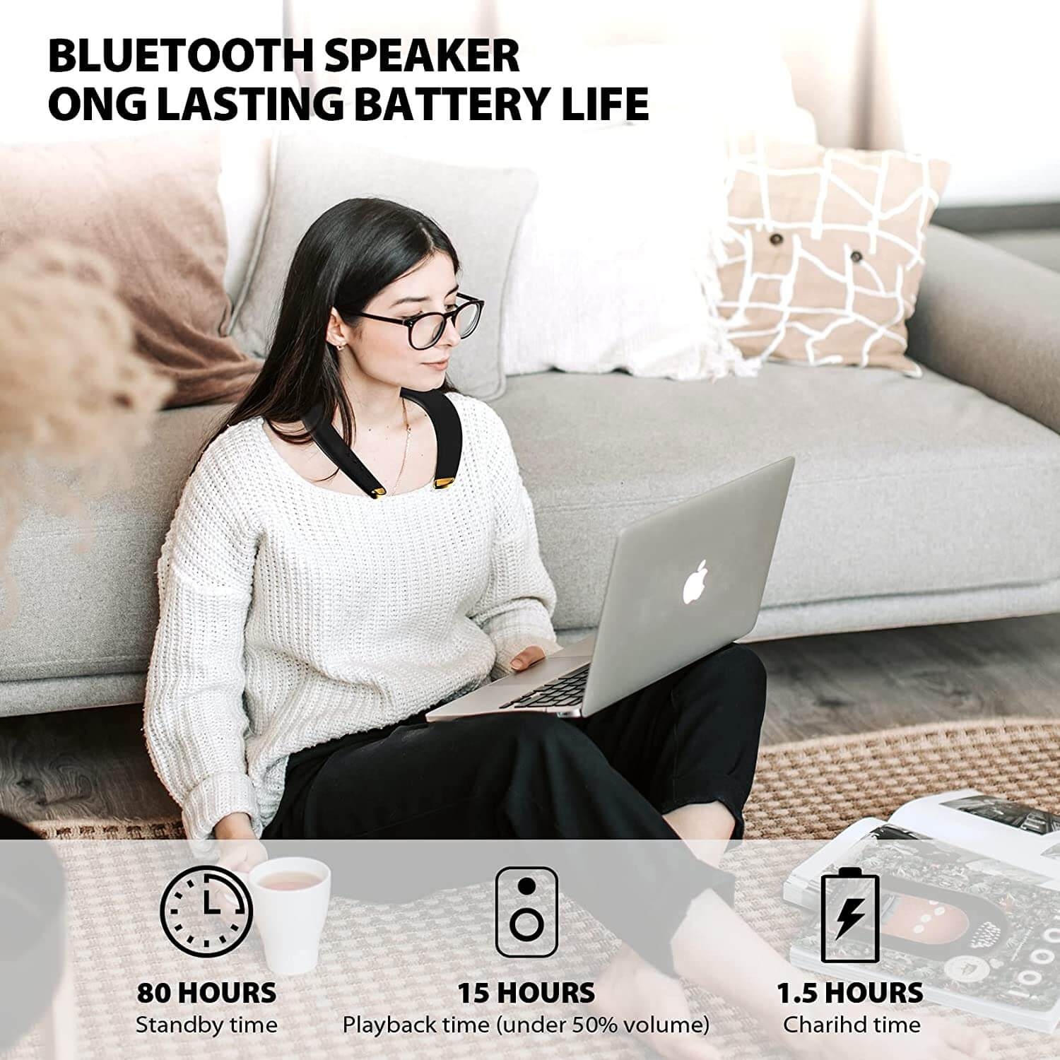 Loa Bluetooth Đeo Cổ Monster Boomerang Petite MS32103 Chính Hãng - Bảo hành 12 tháng - Hàng Chính Hãng