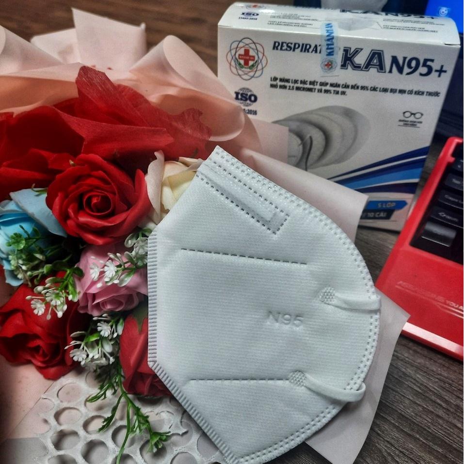Khẩu trang y tế 5 lớp Khánh An KA N95+ và 3DN95 kháng khuẩn màng lọc ngăn 95% bụi mịn nhỏ hơn 2.5 micromet và 99% tia UV