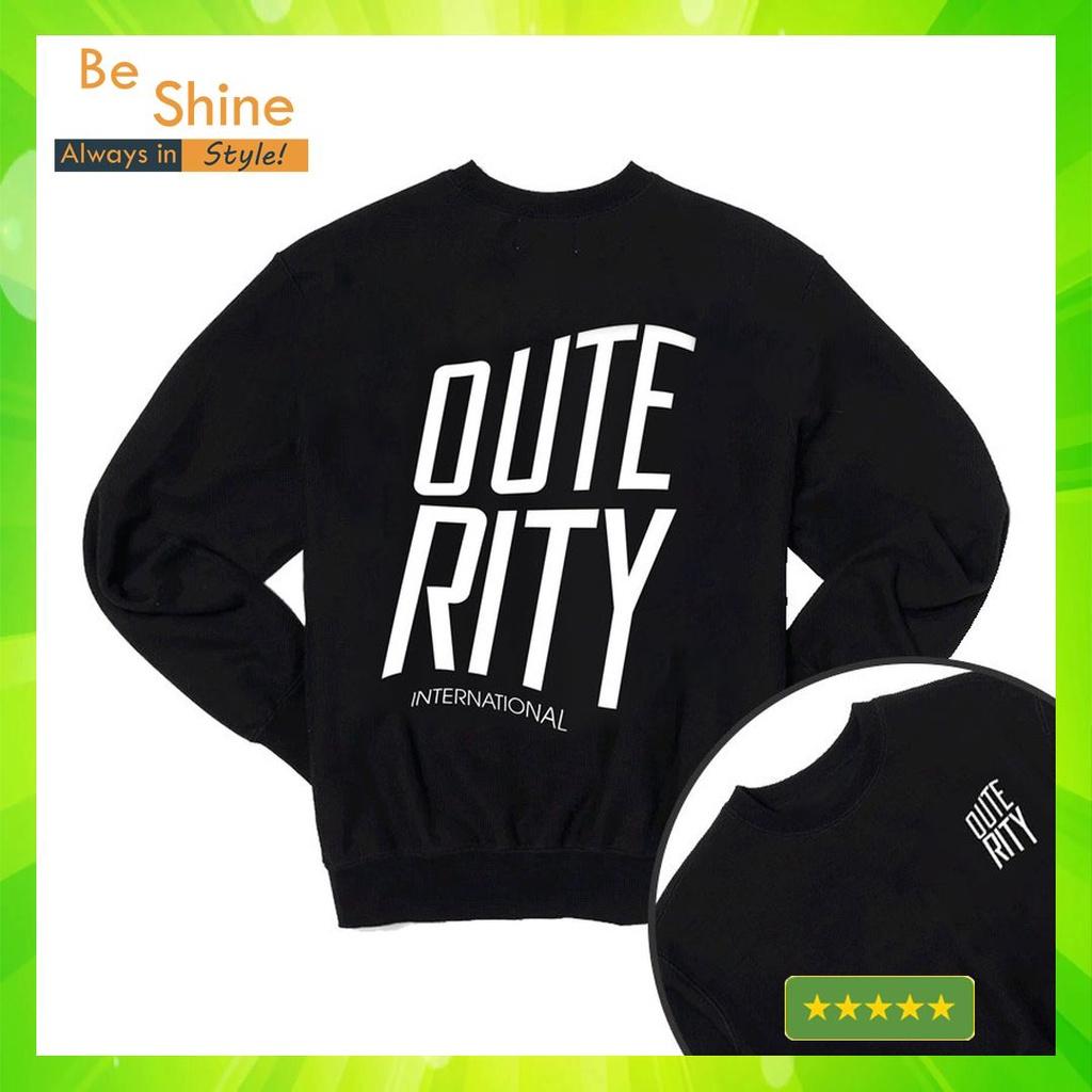 Áo Sweater Outerity Big Logo - Áo Nỉ Dài Tay Unisex Form Rộng In Hình Local Brand Thời Trang Phong Cách Hàn Quốc