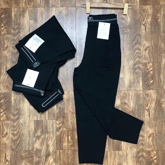 Quần Baggy Umi Hàn- Quần Bom Co giãn phối cạp công sở cạp cao phối chữ trẻ trung size S-XXL