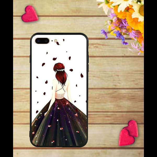 Ốp lưng viền TPU cho điện thoại Iphone 7 Plus/8 Plus - Girl 03