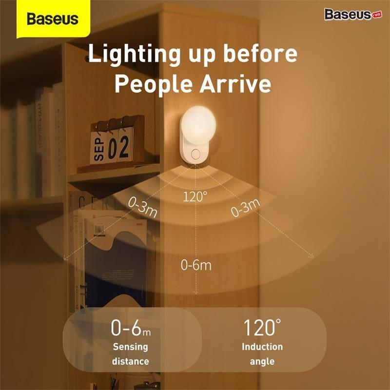 Đèn cảm ứng chuyển động thông minh Baseus Full Moon Human Body Induction Night Light