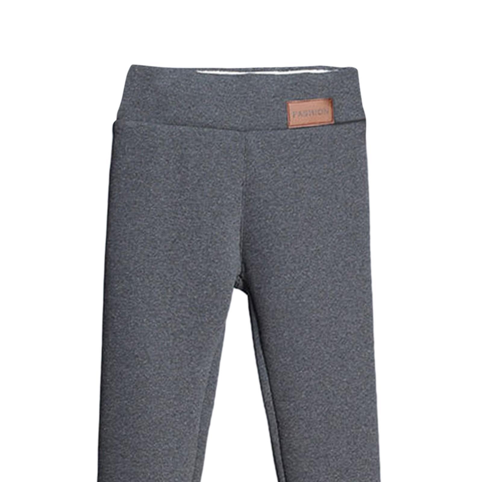Women Winter Leggings Thick Tights Workout Comfortable Fleece Lined Elastic Trousers Thermal Pants Warm Yoga Pants for Cold Weather