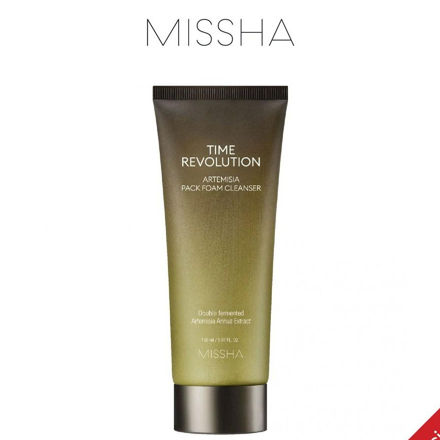 Sữa Rửa Mặt Tạo Bọt Kiêm Mặt Nạ Đất Sét Chiết Xuất Ngải Cứu Missha Time Revolution Artemisia Pack Foam Cleanser 150ml