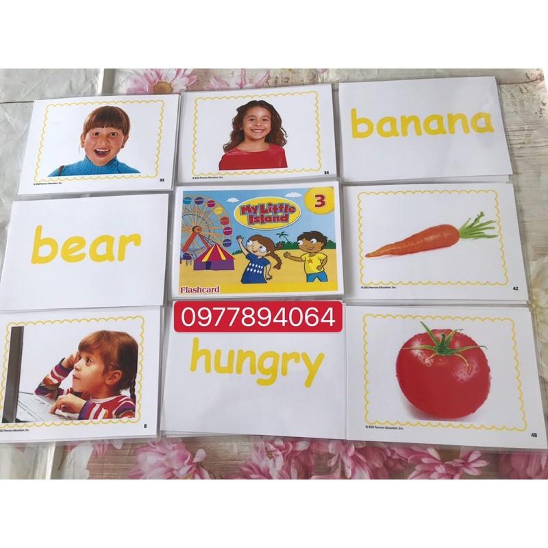 Thẻ Flashcards My little island level 3- ép plastics bền đẹp ️giáo cụ đồ dùng dạy học cần thiết dạy Tiếng Anh️